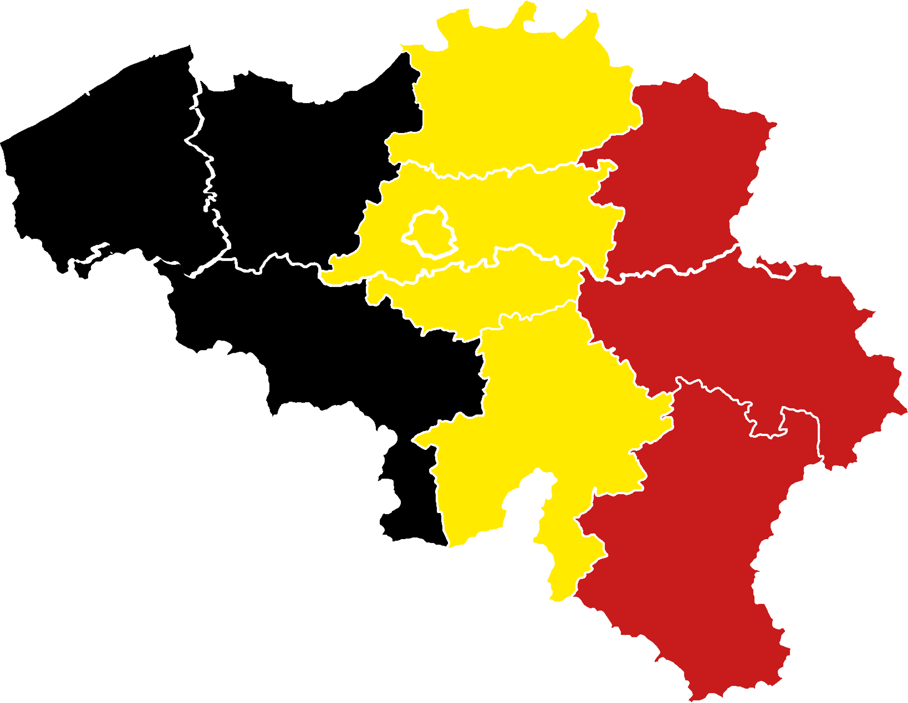Map of Belgium PNG Image