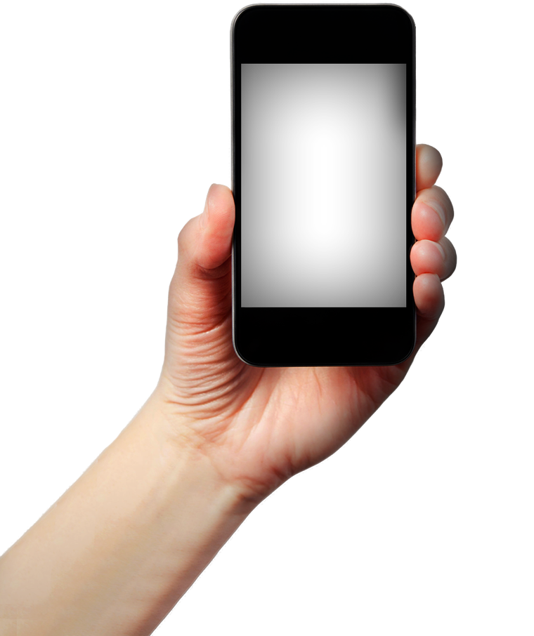 Mobile in Hand PNG Image