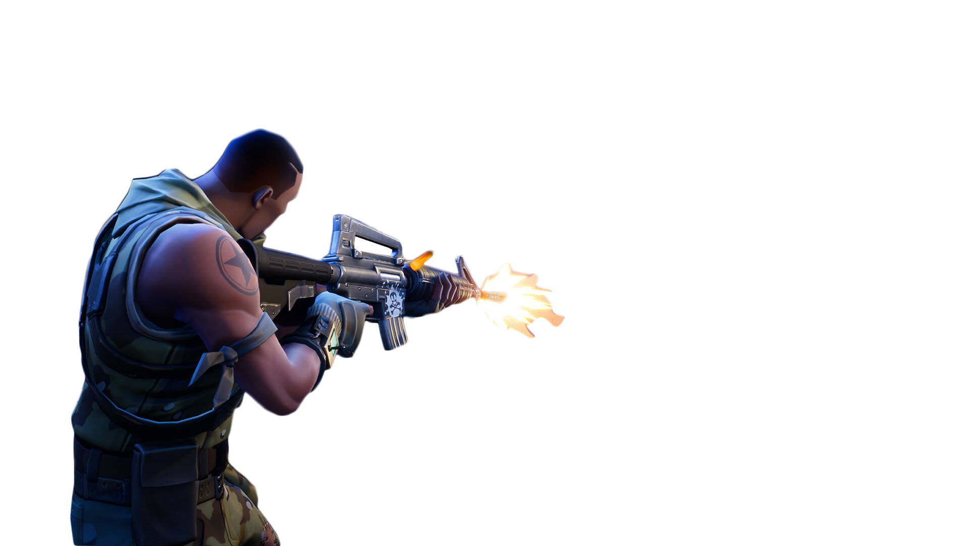 Person Shooting Fortnite Thumbnail Template