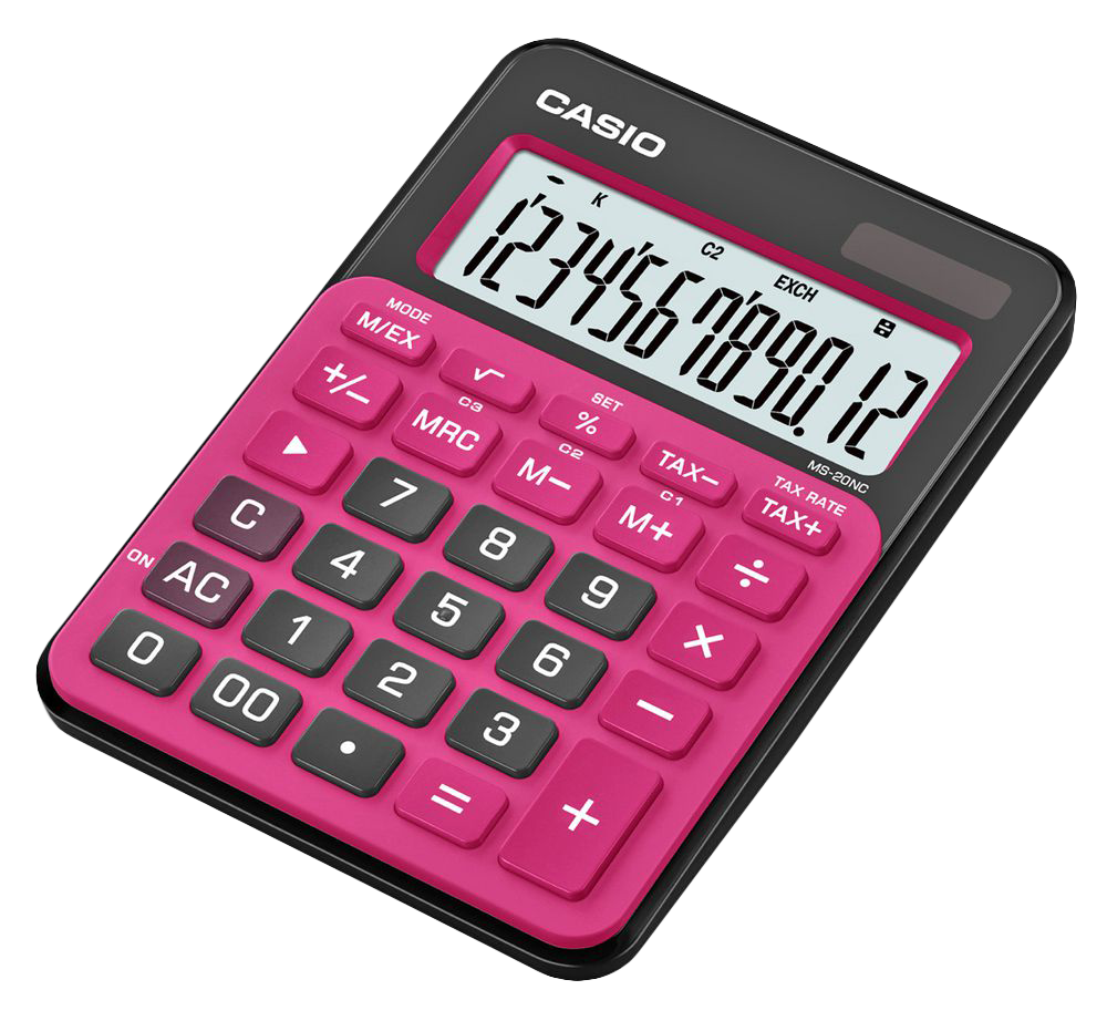 Pink Business Calculator PNG Image