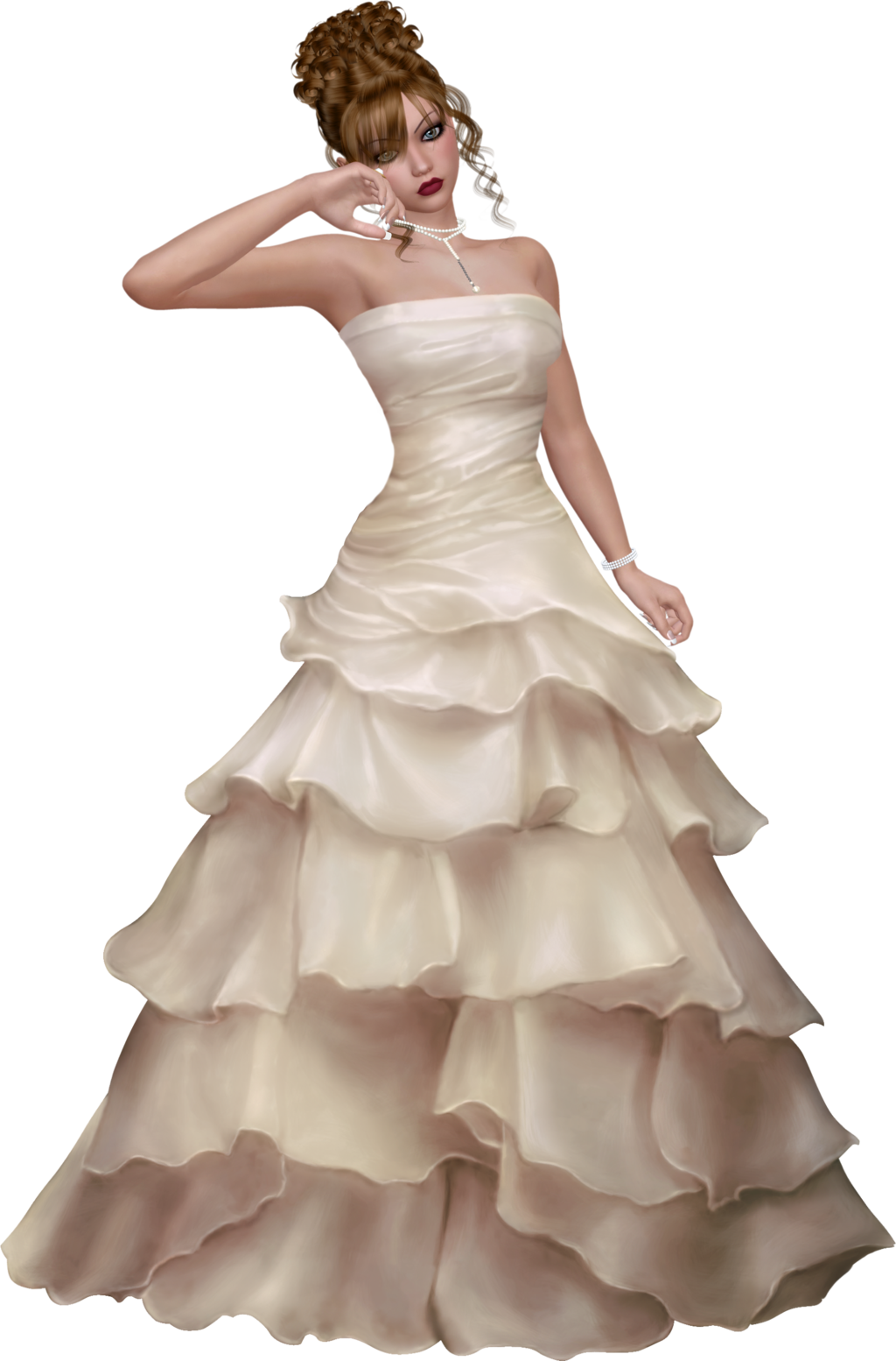 Animated Bride PNG Image