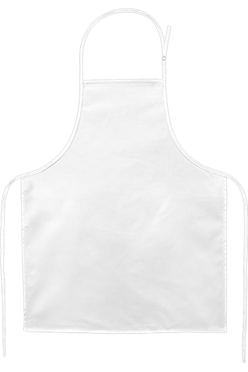 Apron Simple White PNG Image