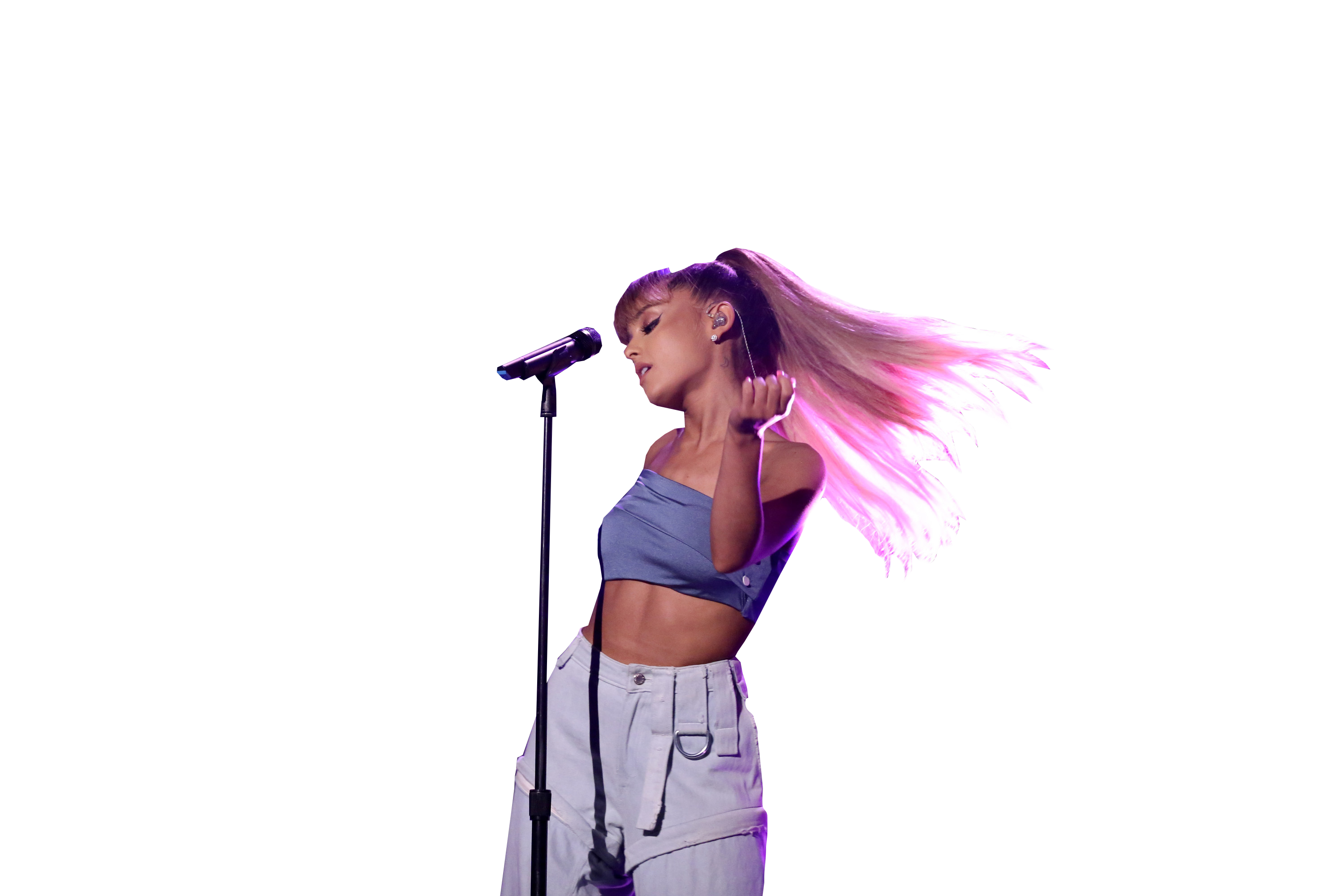 Ariana Grande on Stage PNG Image