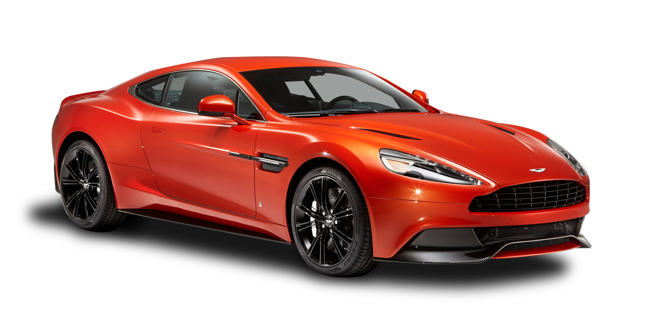 Download Aston Martin Vanquish Red Car PNG Image for Free