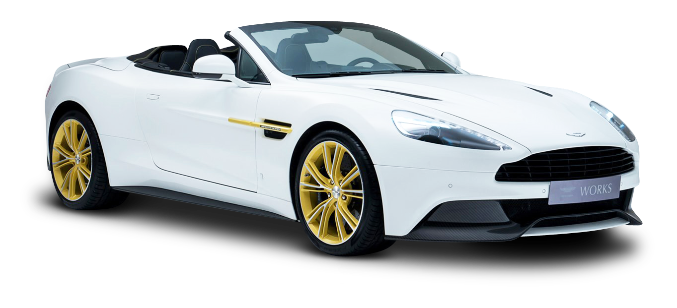 Aston Martin White Car