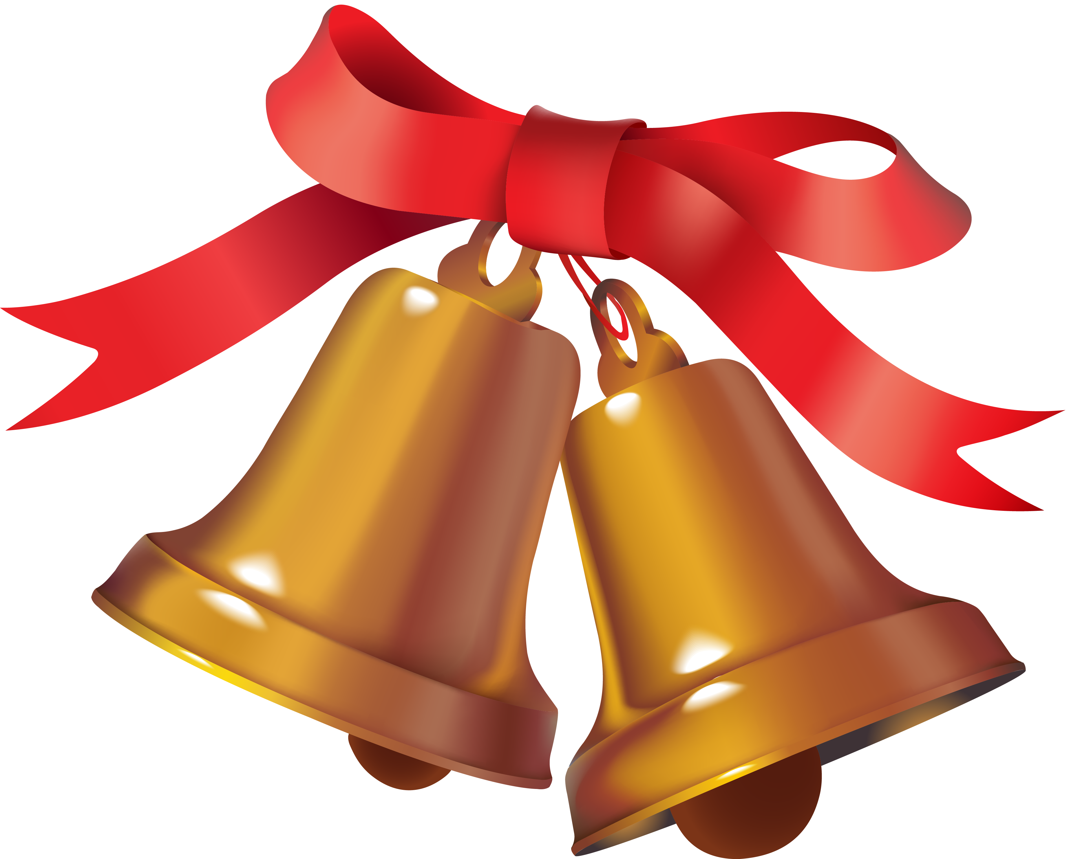 Ringing Christmas Bell PNG Image