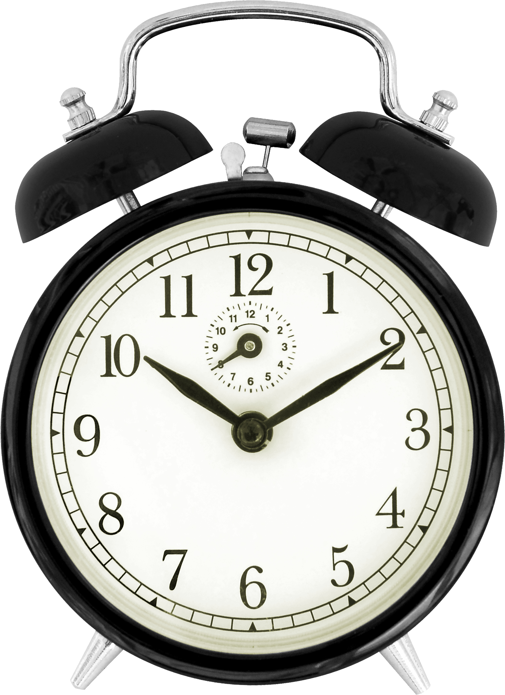 Black Alram Clock PNG Image