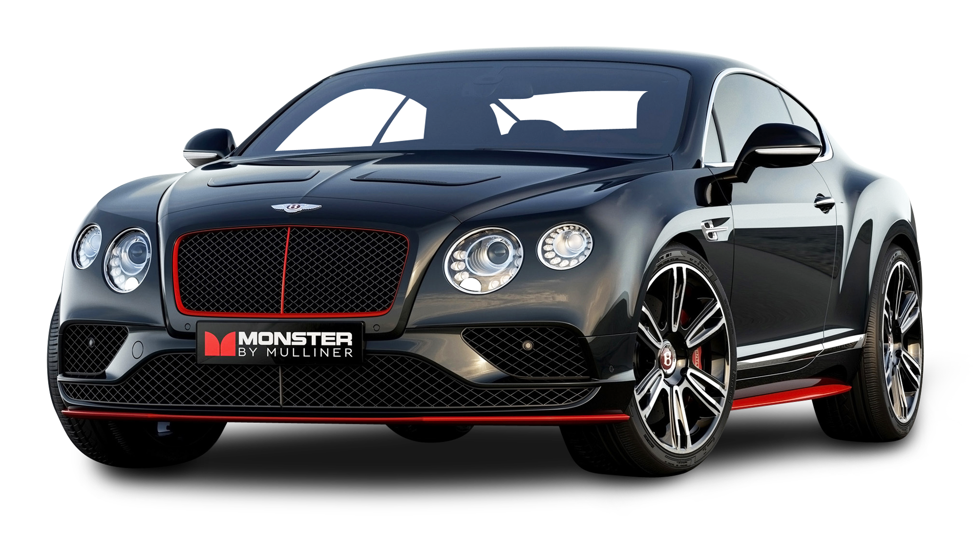 Black Bentley Continental GT V8 Car PNG Image