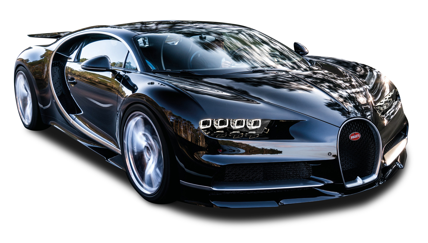 Black Bugatti Chiron Car