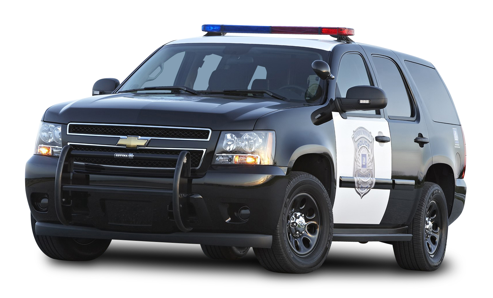 Black Chevy Tahoe Police SUV PPV Car PNG Image