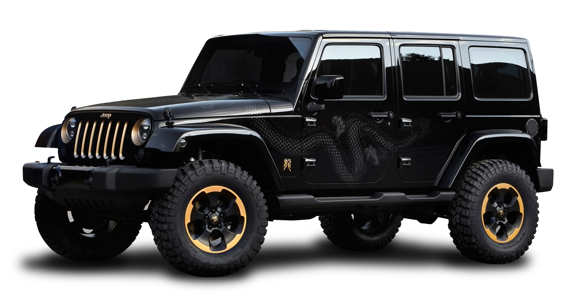 Black Jeep Wrangler Dragon Edition Car