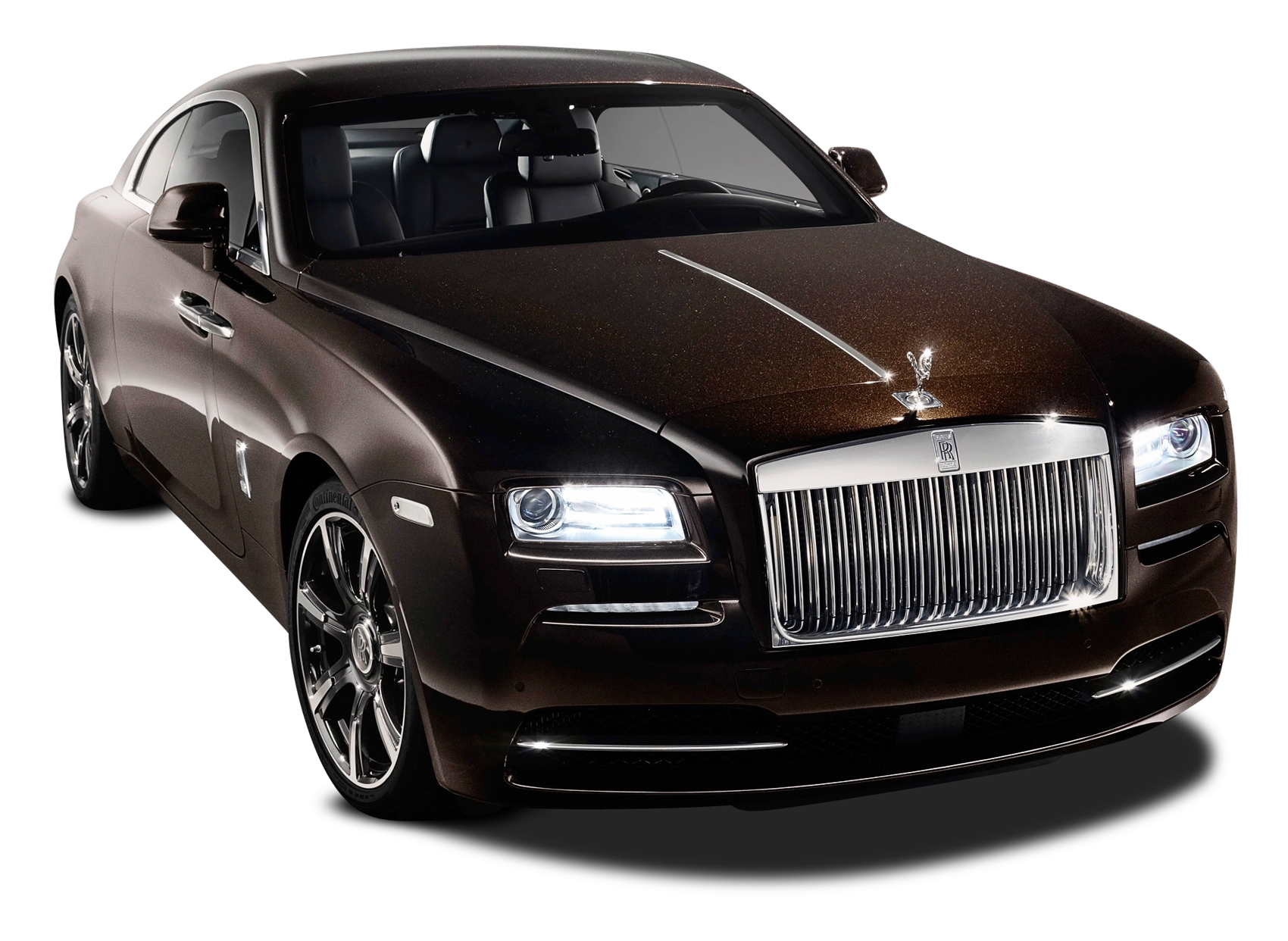 Black Rolls Royce Wraith Car PNG Image