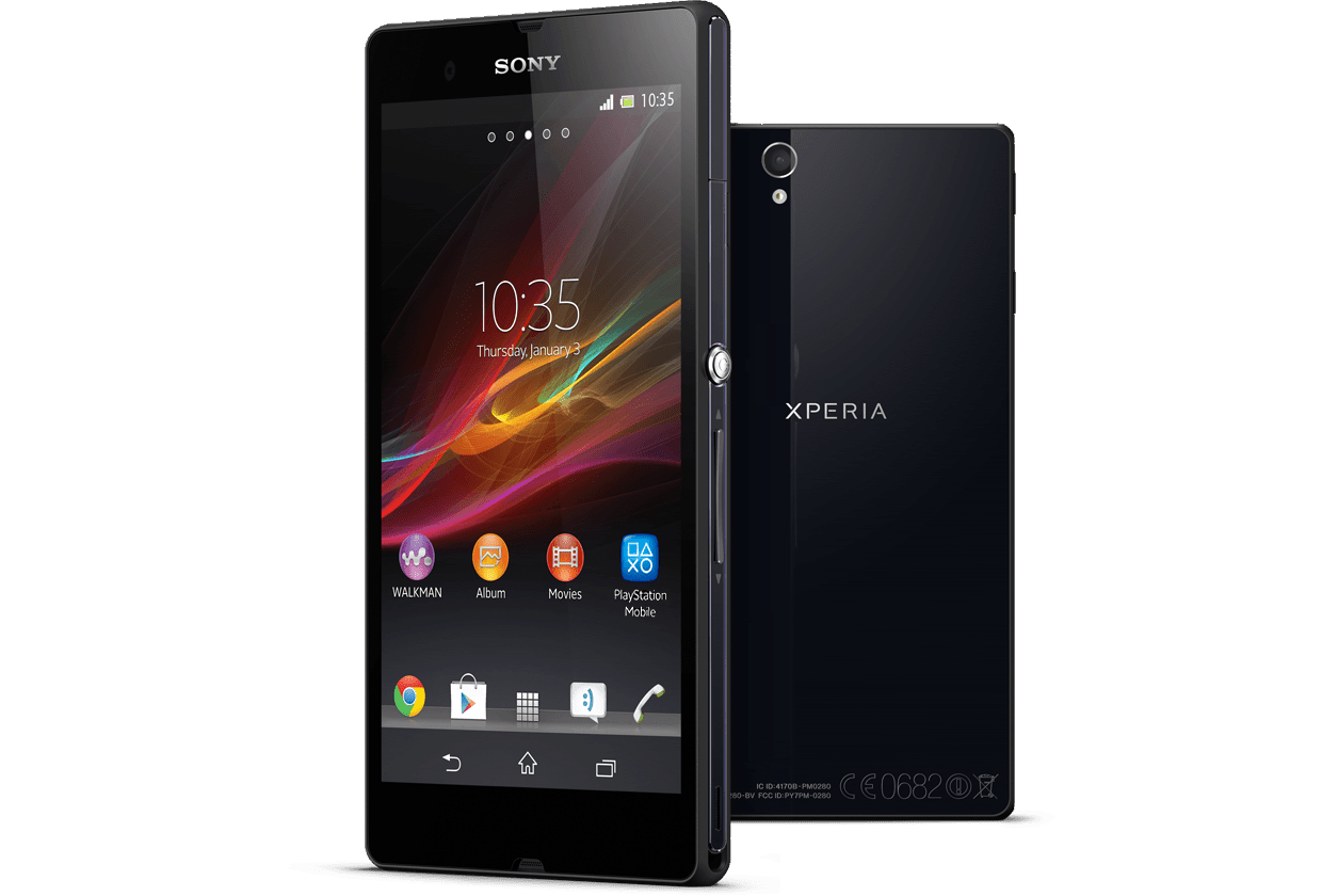 Black Sony Xperia PNG Image