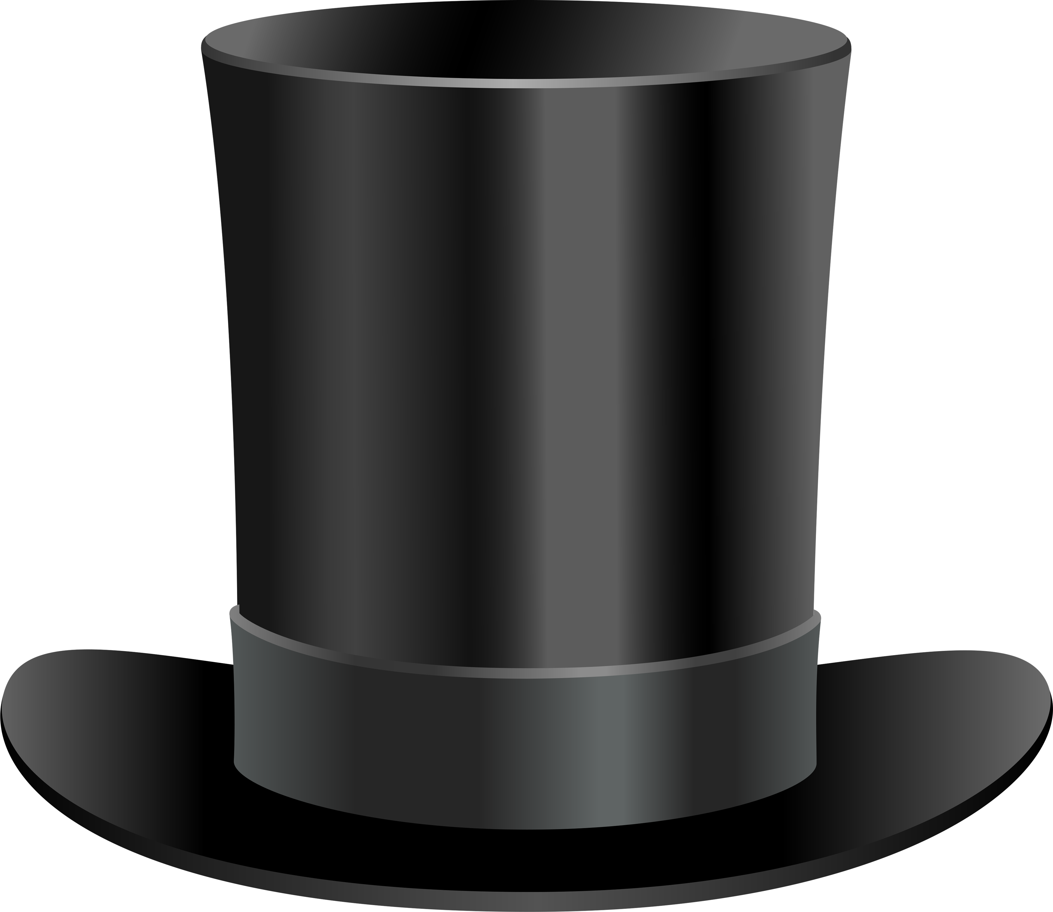 Black Top Hat PNG Image