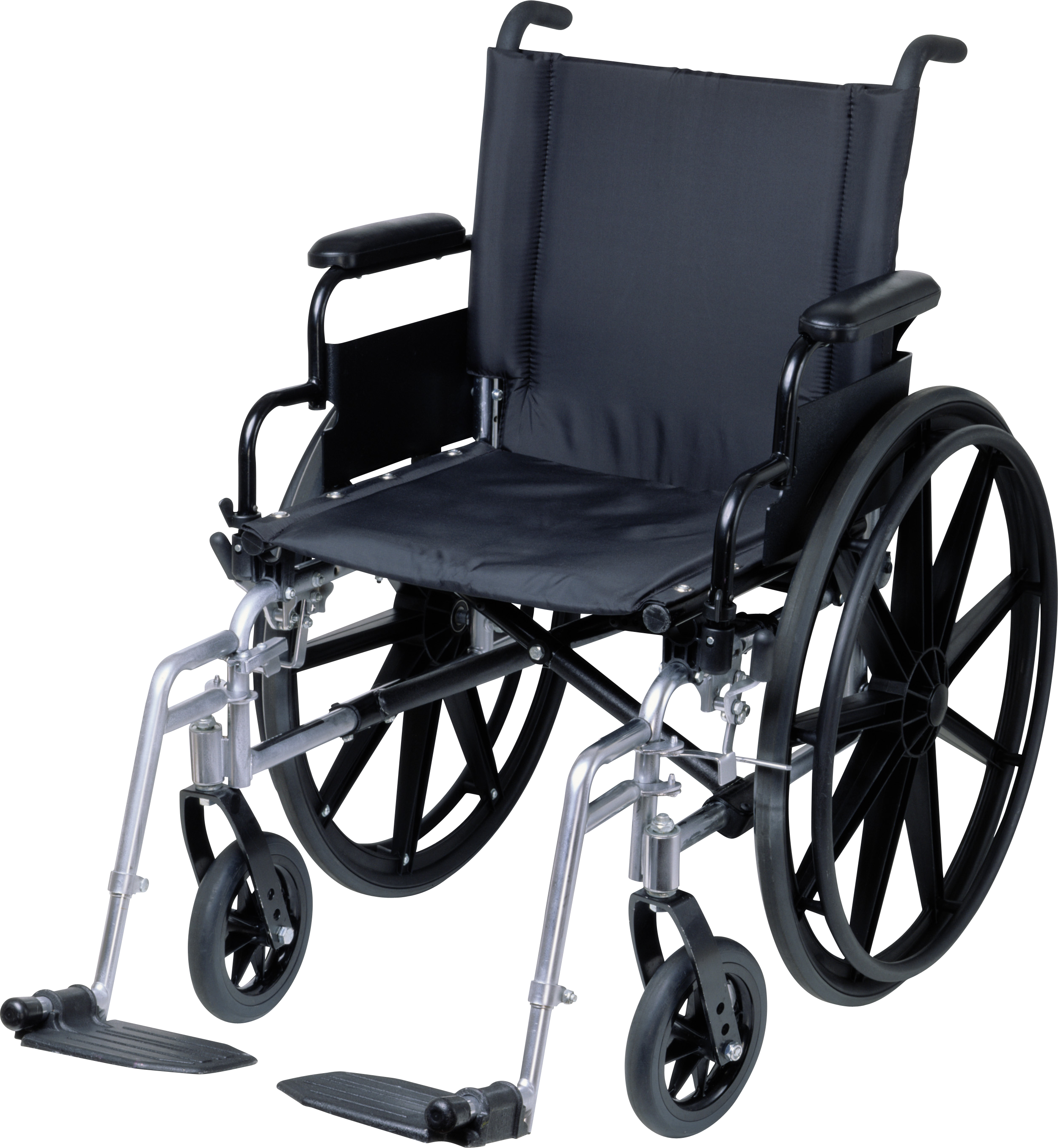 Black Wheelchair PNG Image