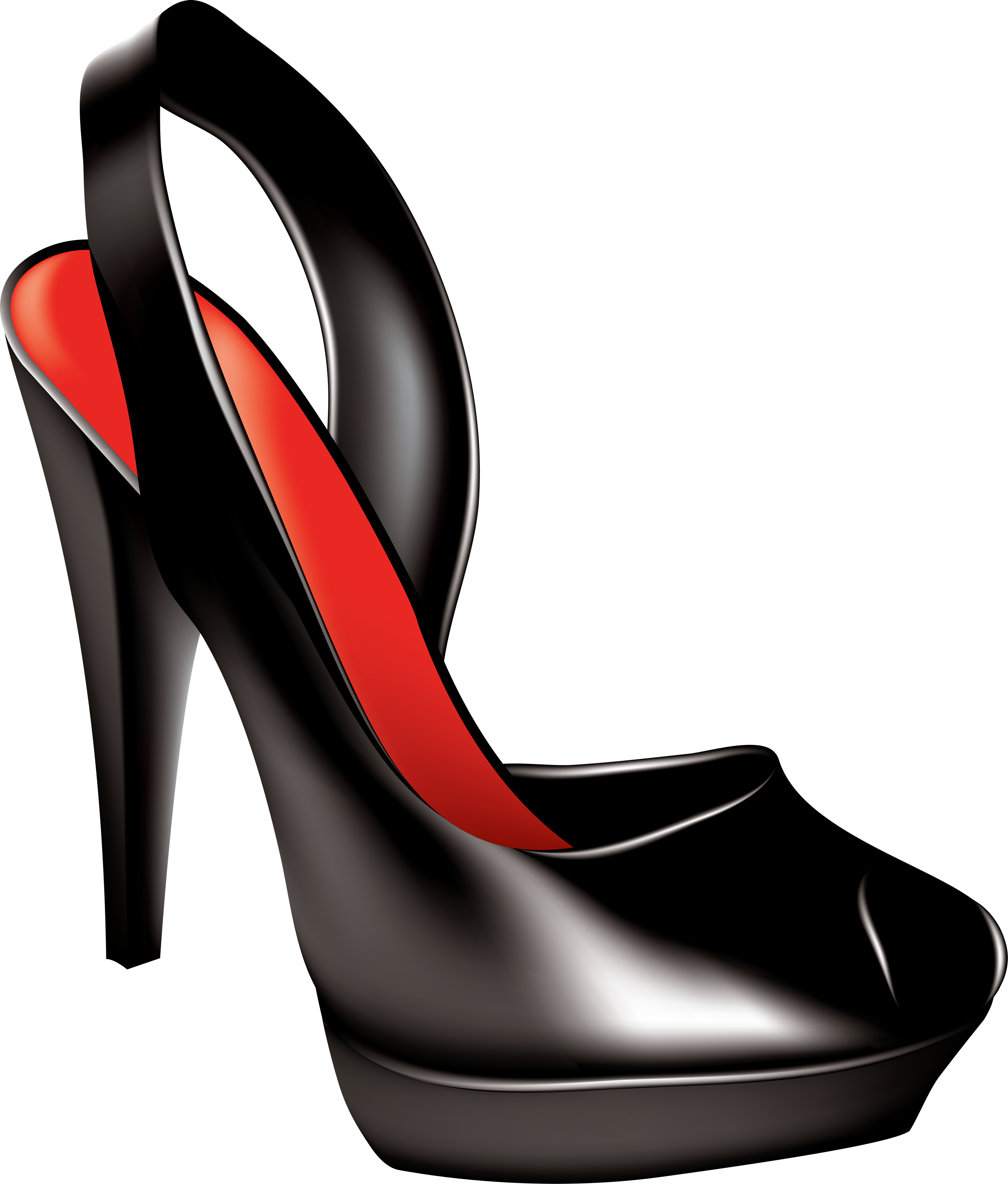 Black Women Shoe PNG Image