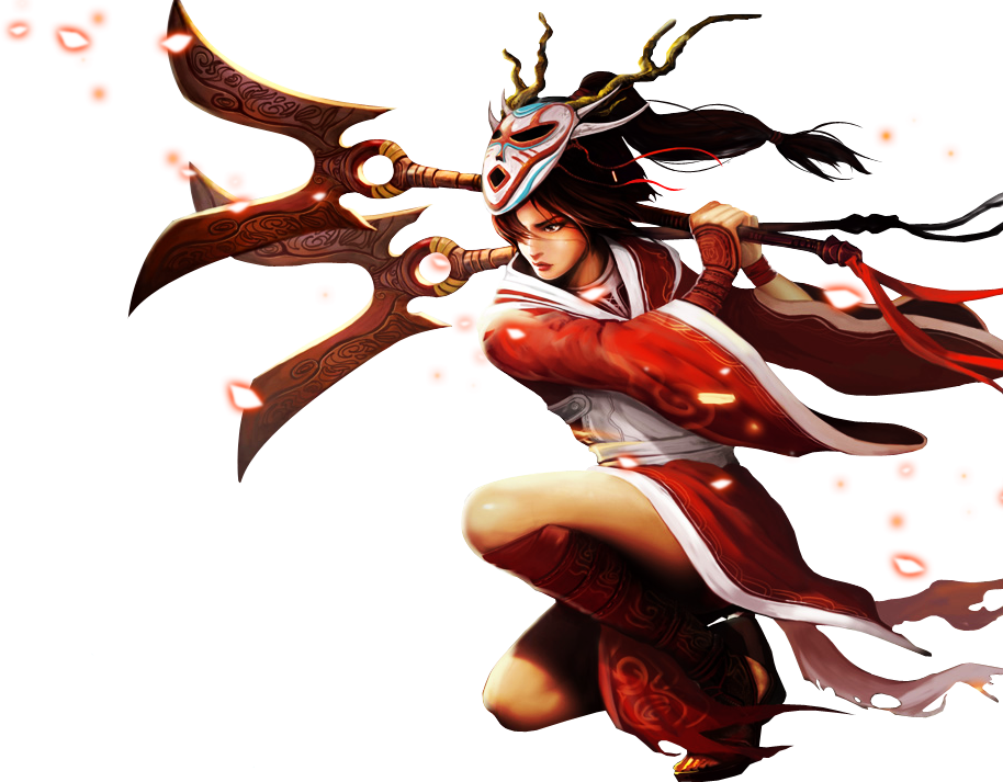 Blood Moon Akali New Skin PNG Image