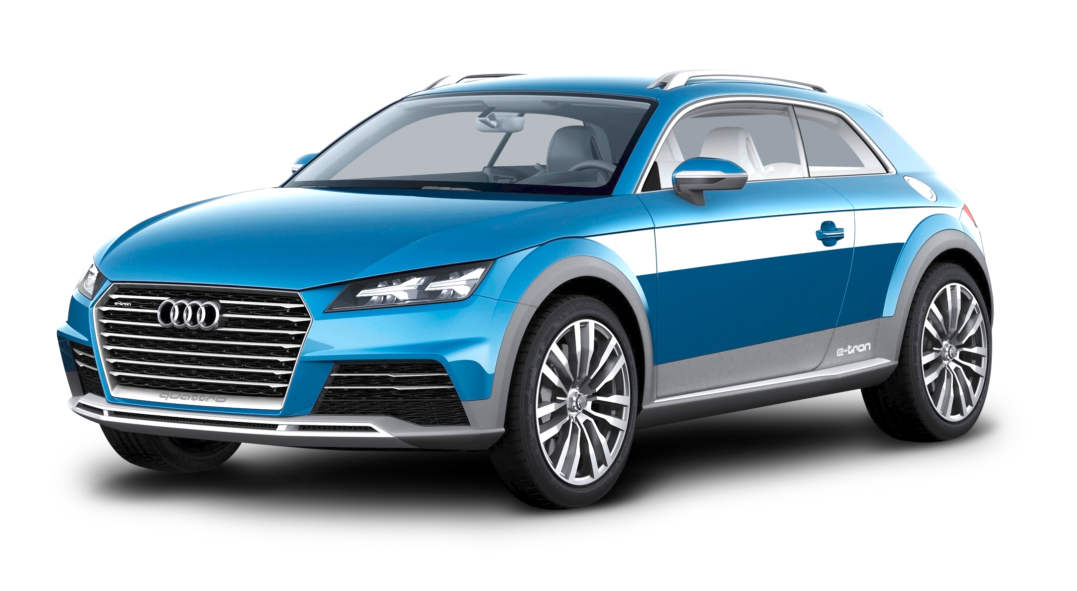 Blue Audi AllRoad Car