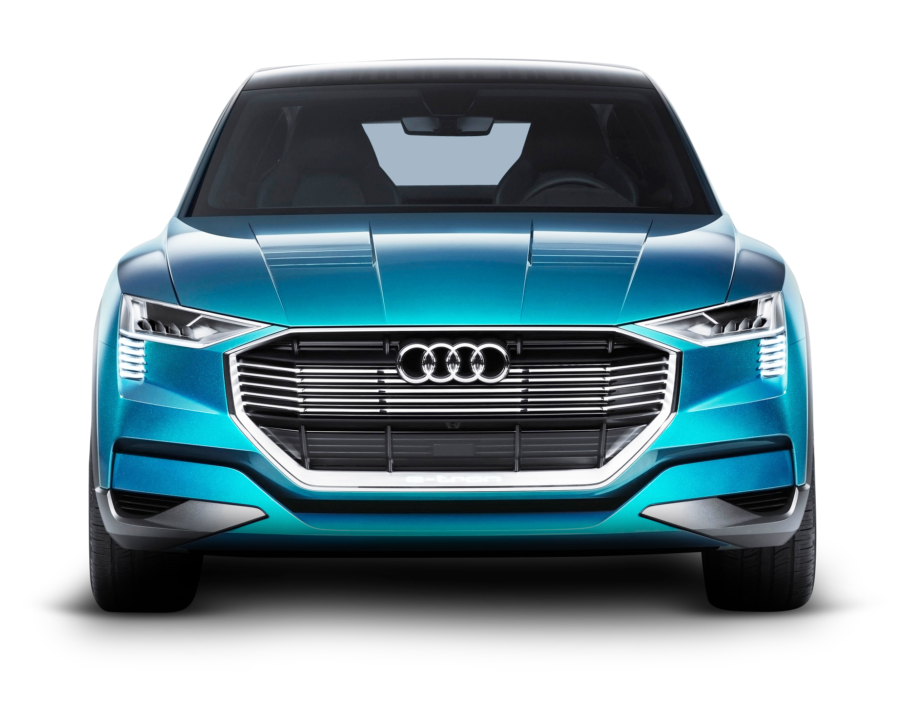 Blue Audi E Tron Quattro Car PNG Image
