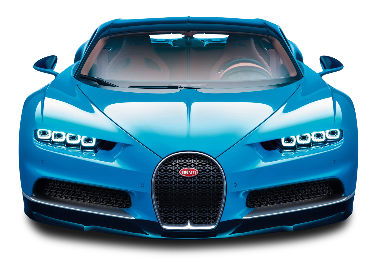 Download Blue Bugatti Chiron Car PNG Image for Free