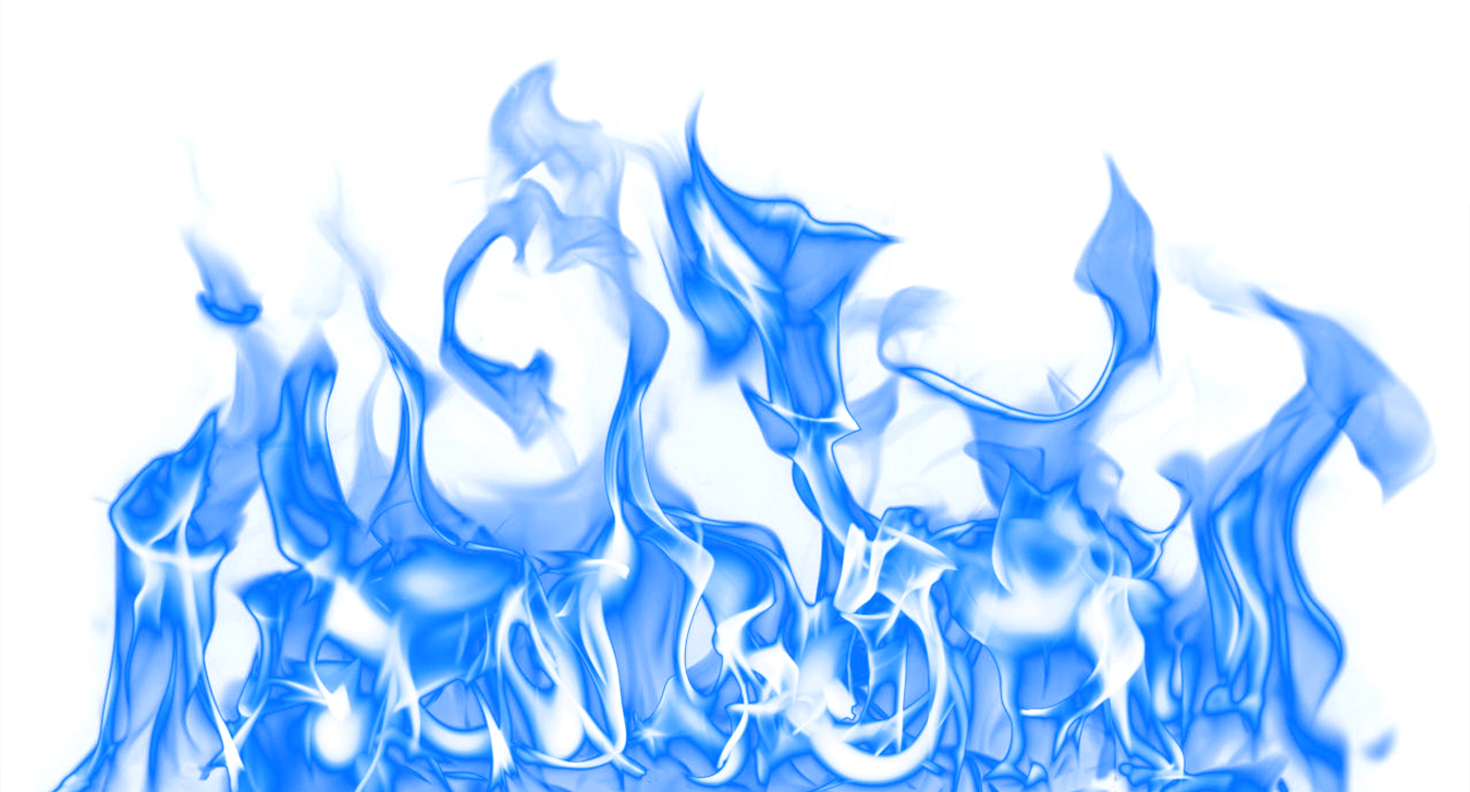 Flaming Fire Blue PNG Image