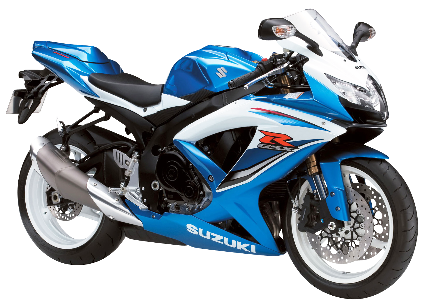 Blue Suzuki GSX R600