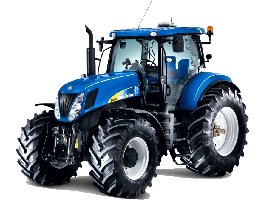 Blue Tractor PNG Image