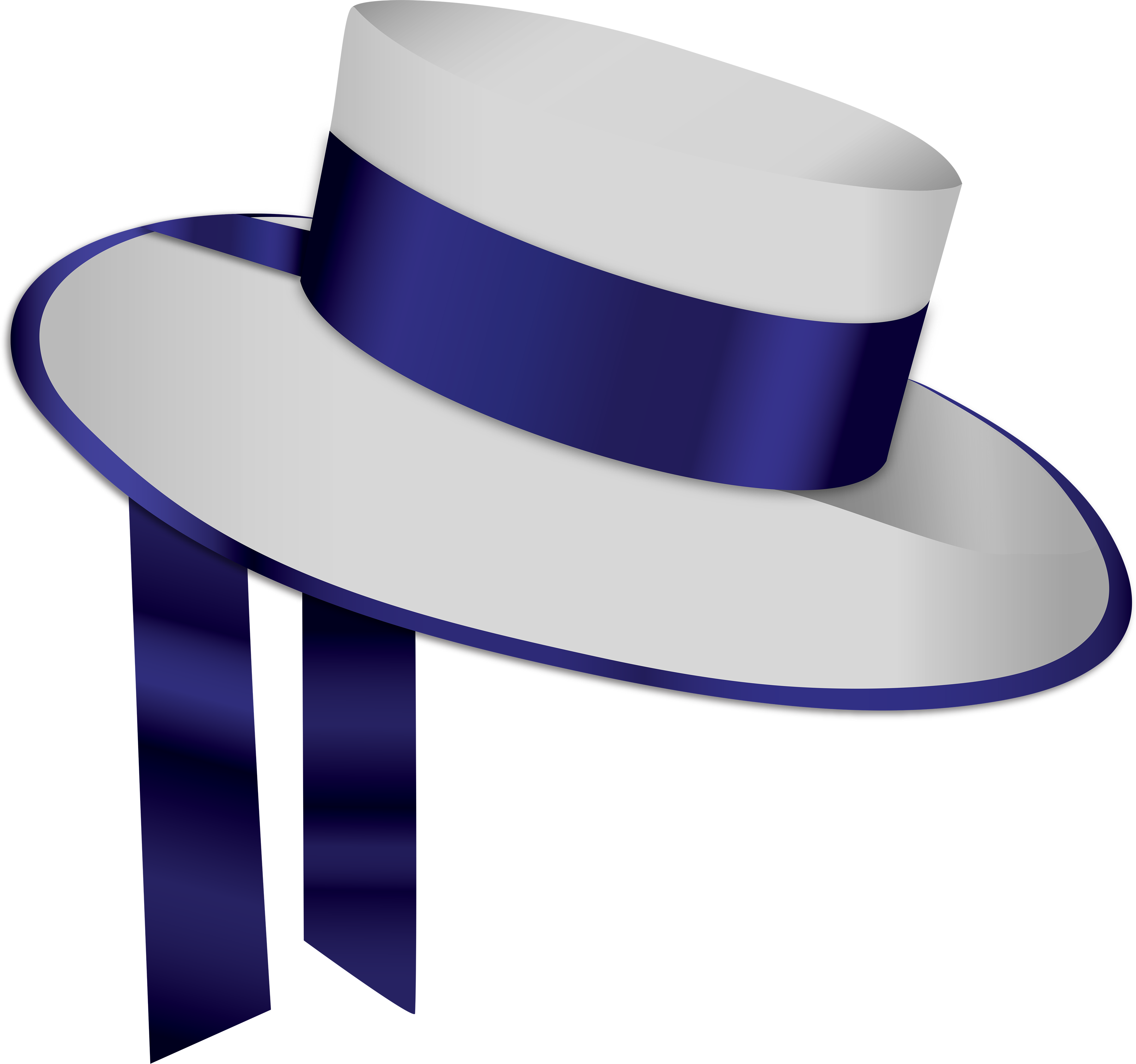 Blue White Hat PNG Image