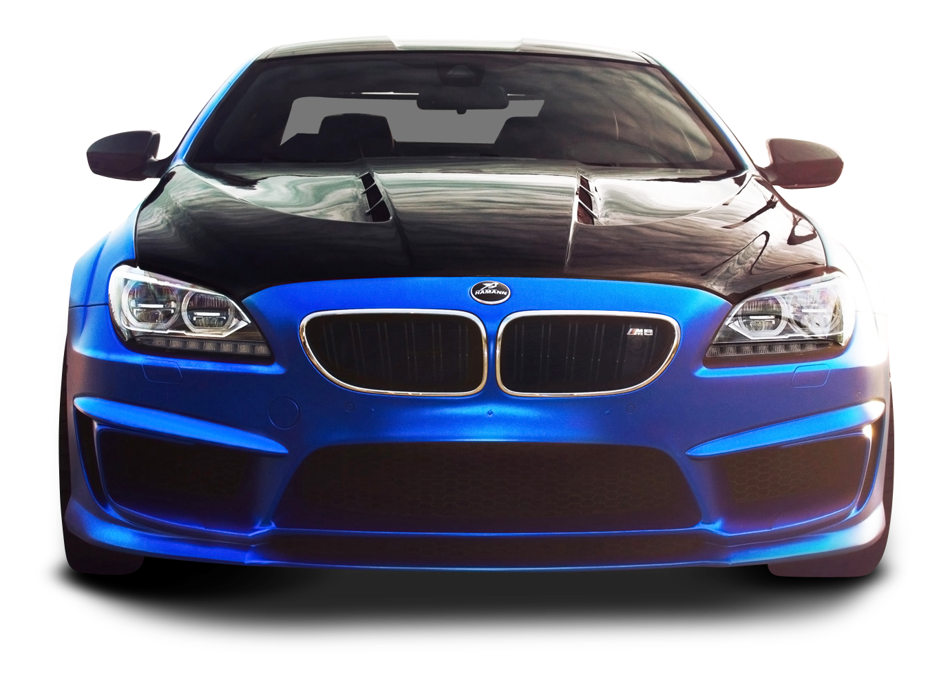 BMW M6 Blue Car PNG Image