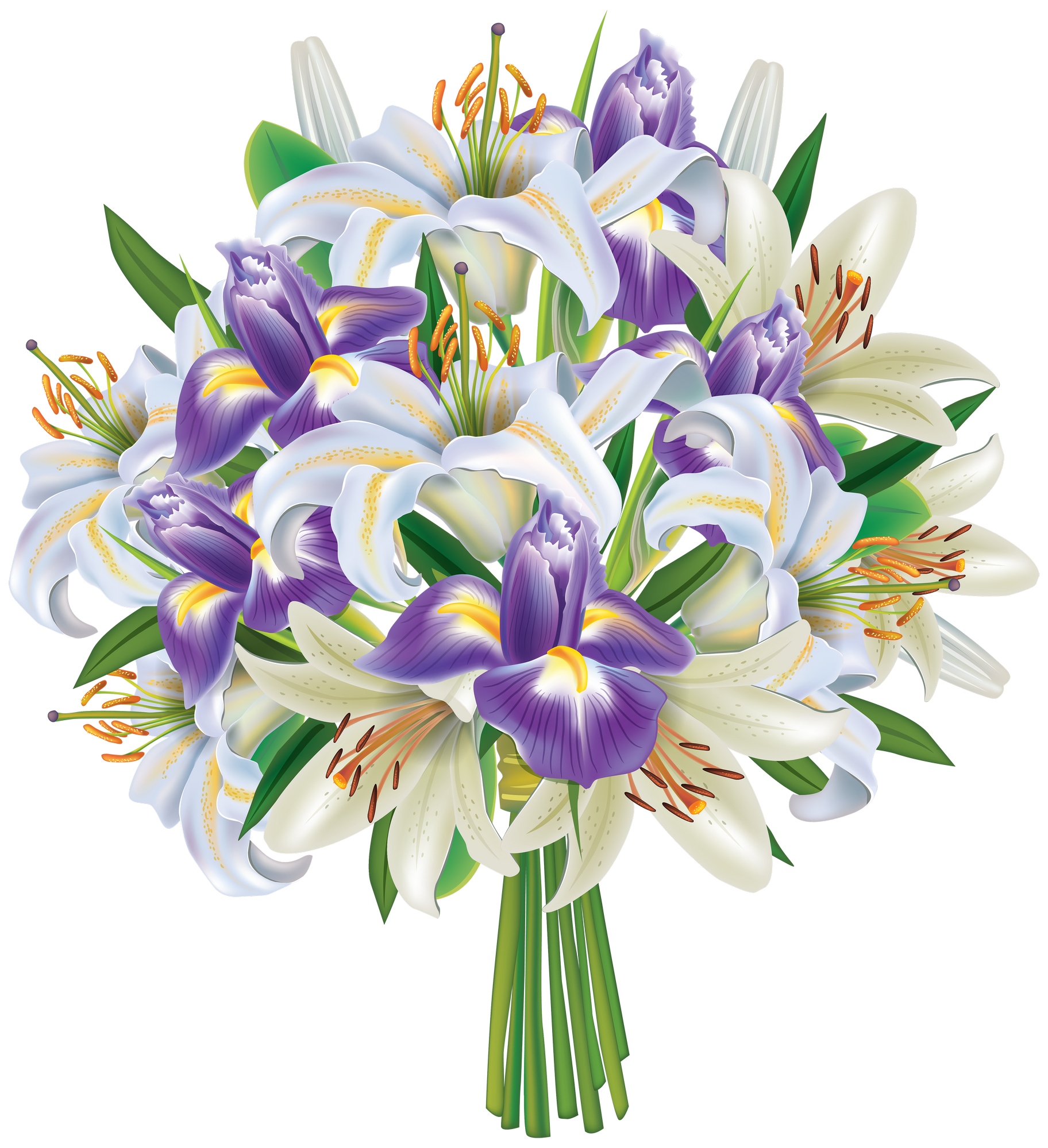 Bouquet Of Flowers PNG Image.