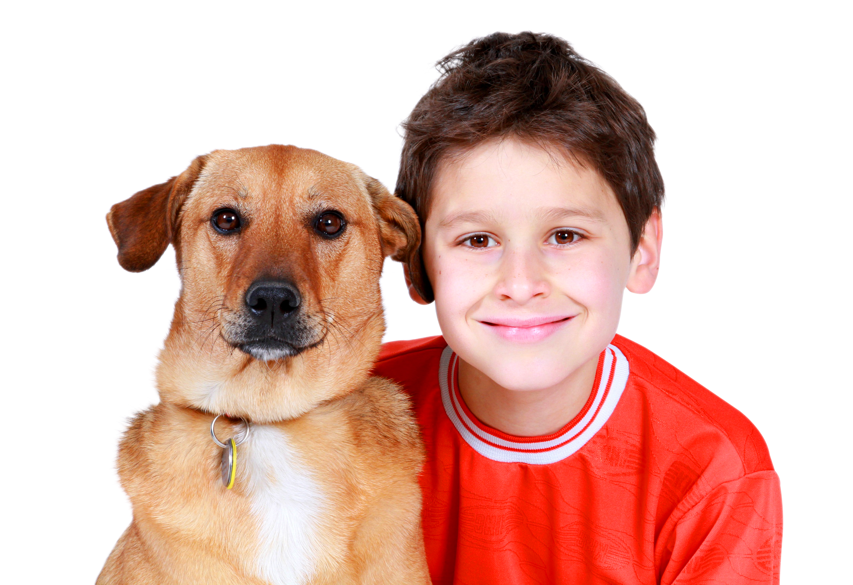 boy and dog PNG Image
