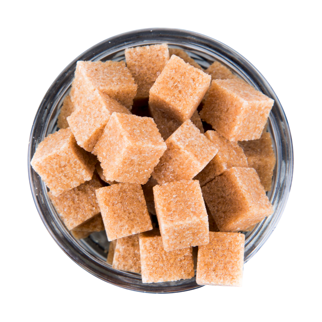 Brown Cane Sugar Cubes PNG Image