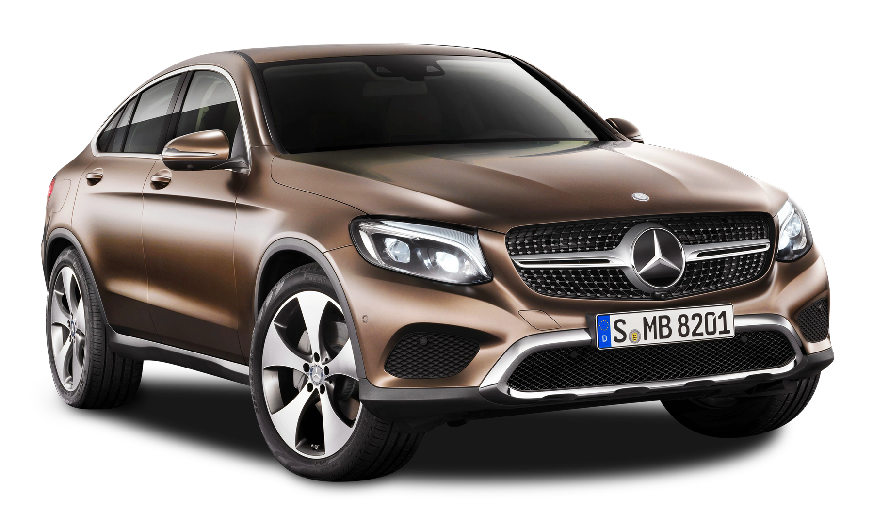 Brown Mercedes Benz GLE Coupe Car PNG Image