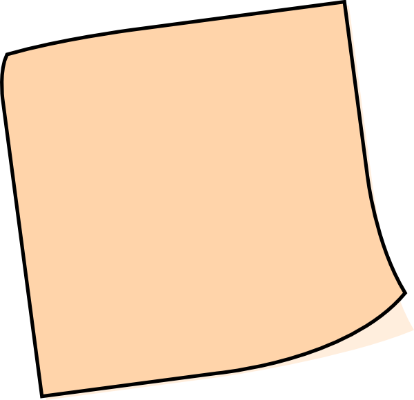 Brown Sticky Notes PNG Image