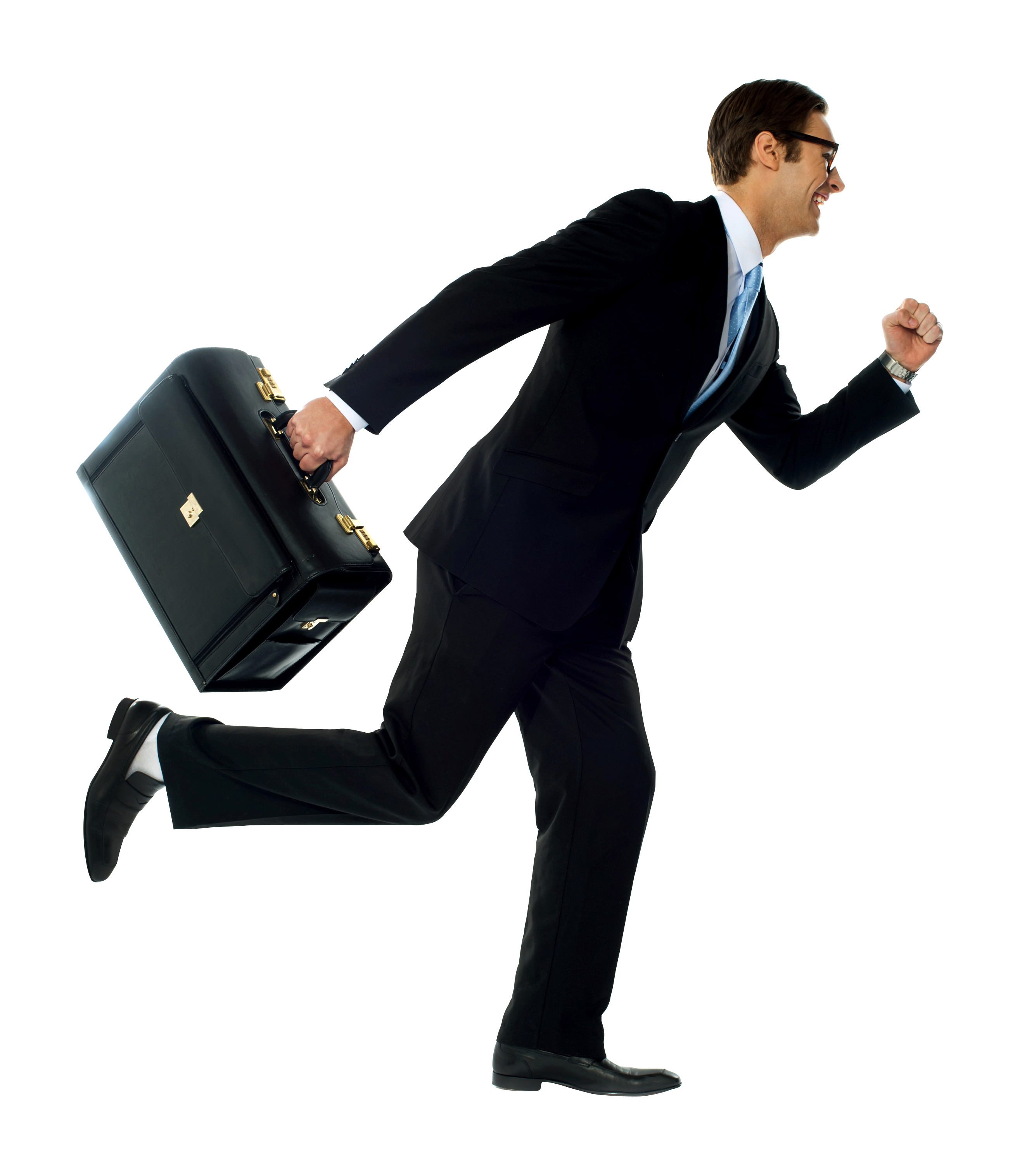 Businessman With Briefcase PNG Image