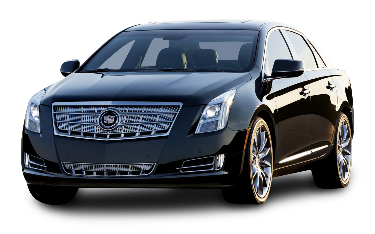 Cadillac XTS Black Car PNG Image