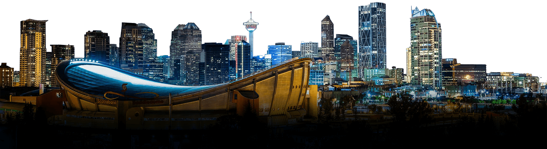 Calgary City Skyline PNG Image