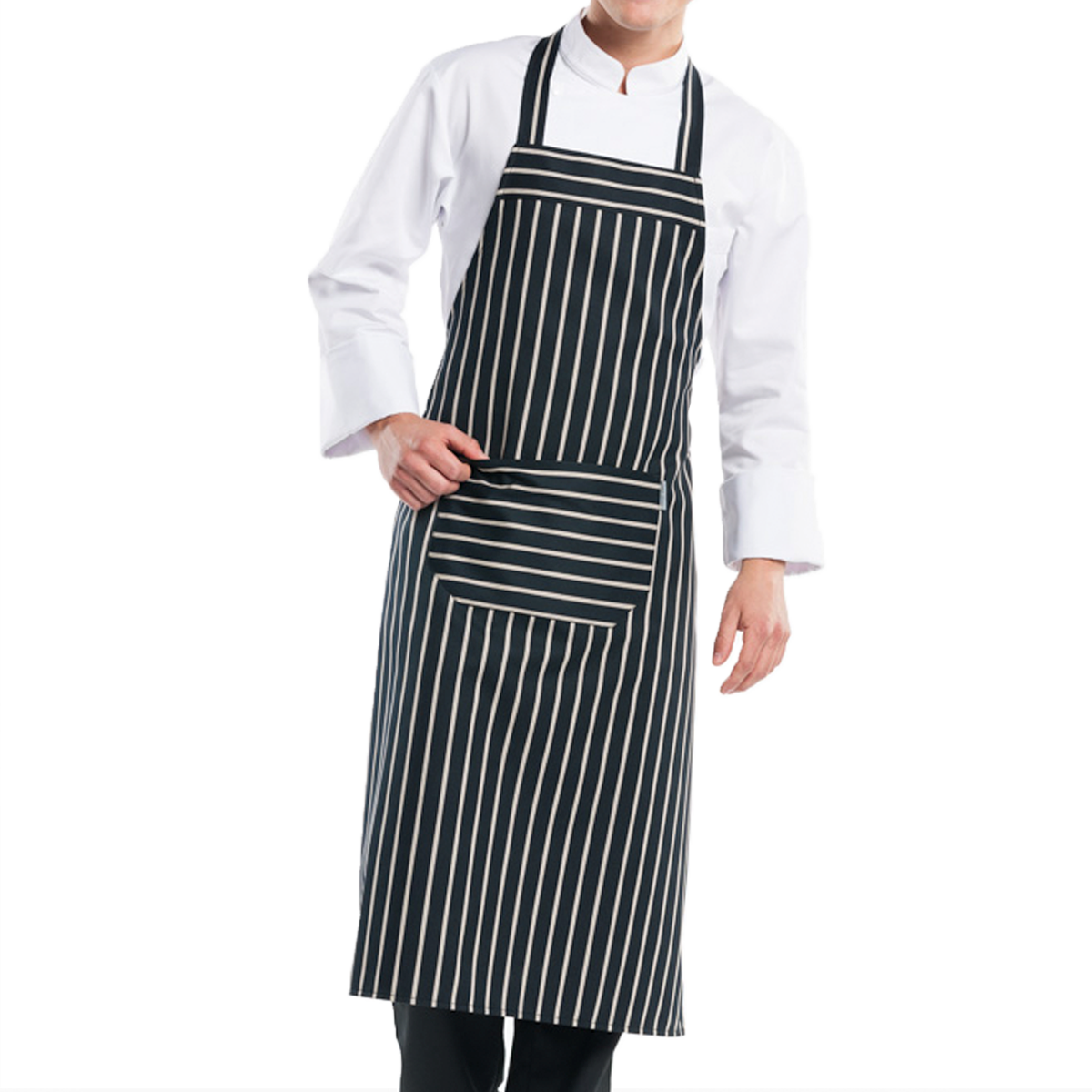 chaud devant bib apron with front pocket