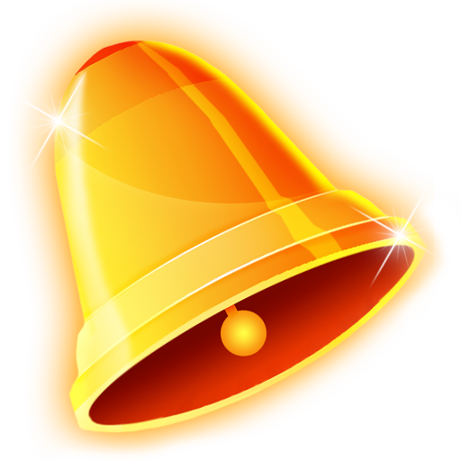 Golden Christmas Bell PNG Image