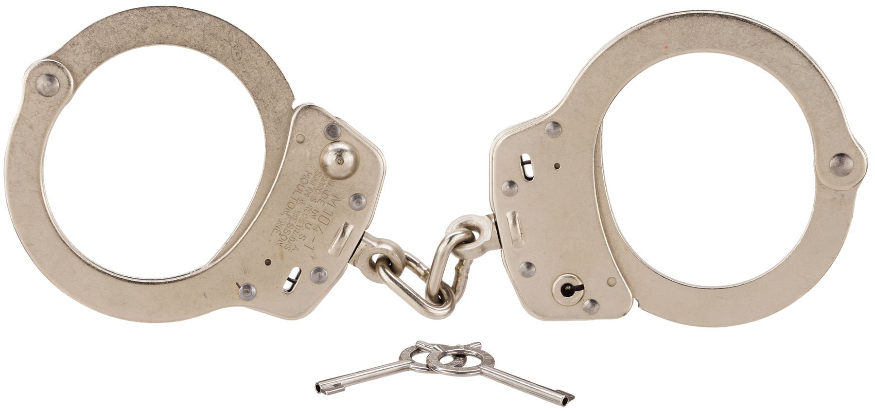 Closed Handcuffs Including KEy PNG Image