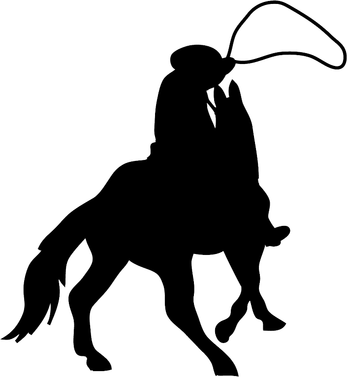 Cowboy Silhouette PNG Image