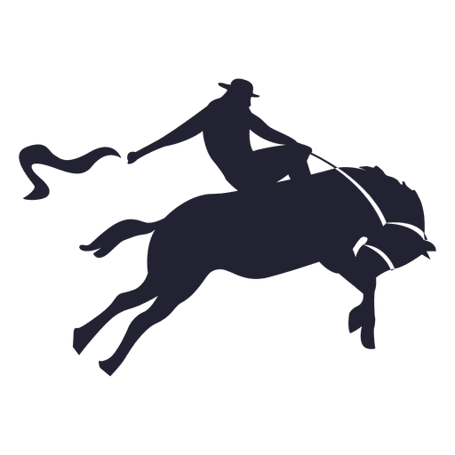 Cowboy Silhouette PNG Image