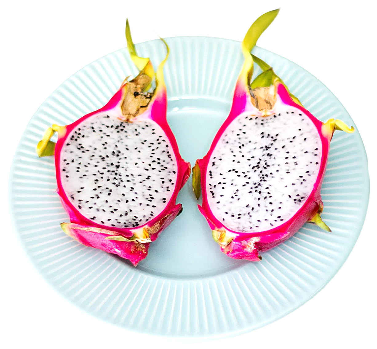 Dragon Fruit on Plate PNG Image