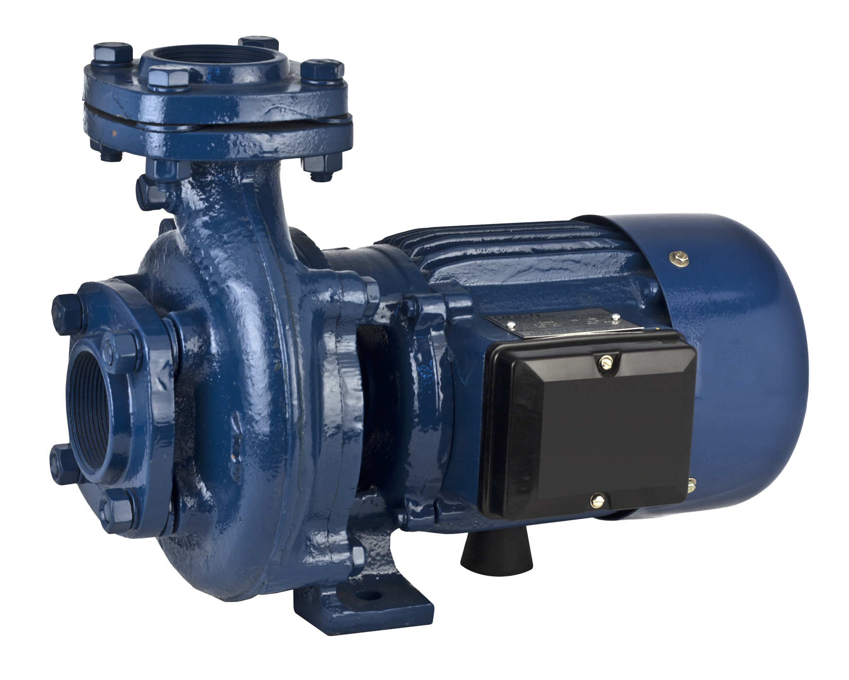 Electric Water Pump Blue Motor PNG Image