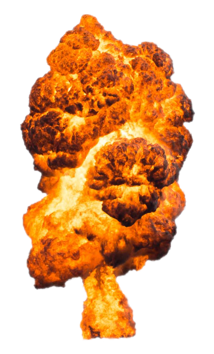 Big Large Fire Explosion PNG Image