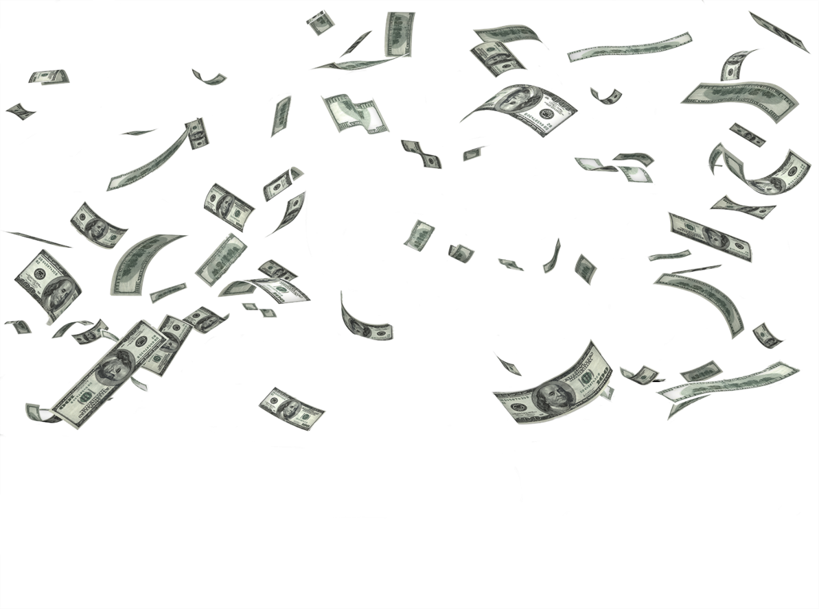 Falling Money PNG Image