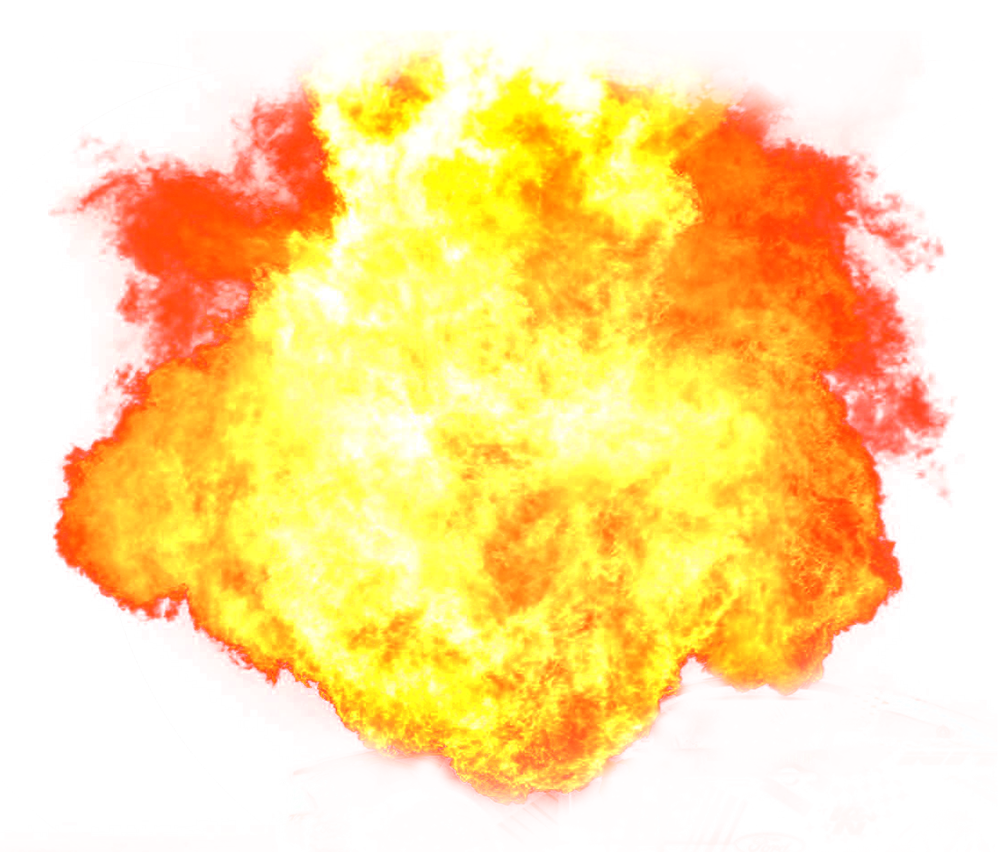 Large Fire Explosion PNG Image