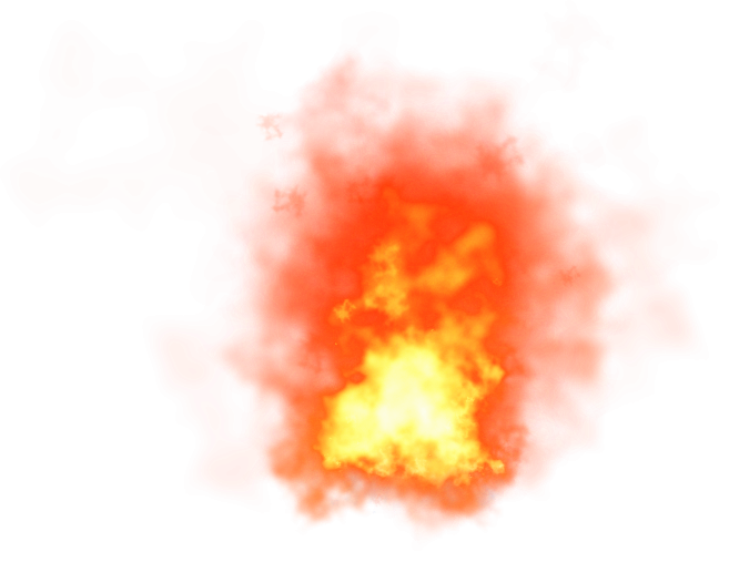 Burning Fire with Flames PNG Image