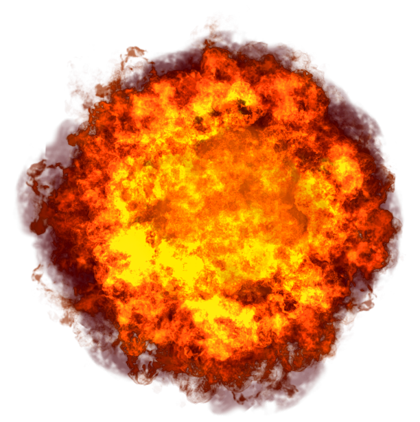 Big Fire Explosion  PNG Image