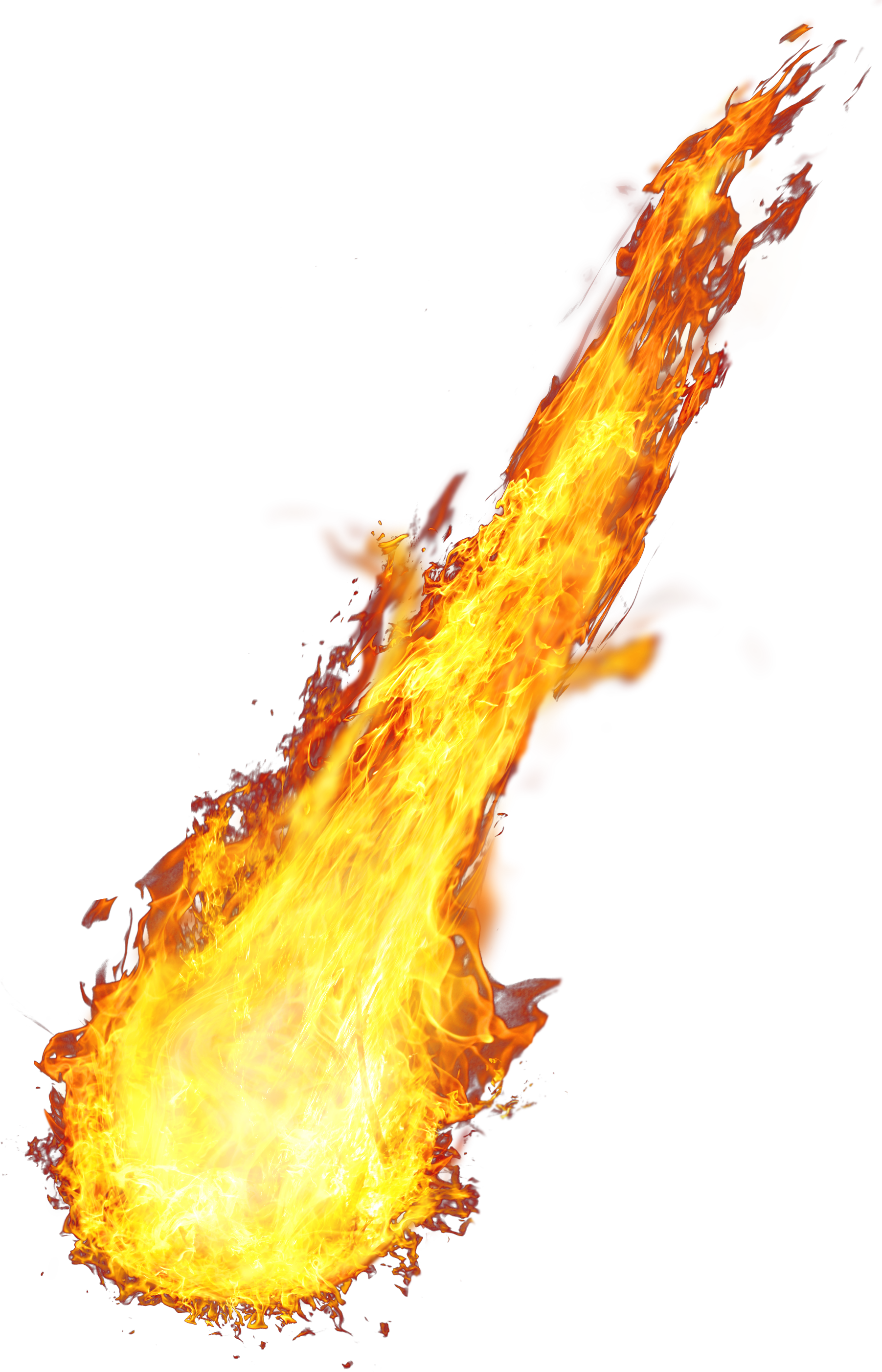 Fireball Comming Down PNG Image